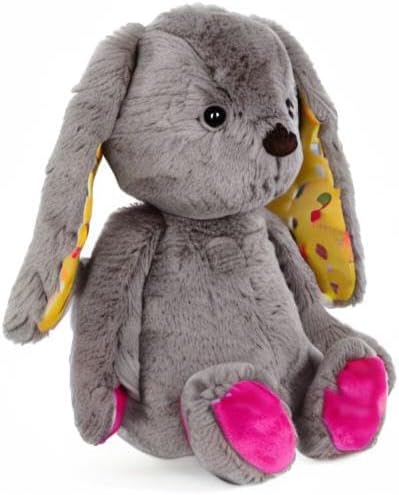 B. toys Kuscheltier Hase – Superweich mit langen Ohren – Plüschtier grau, Baby und Kinder Spielzeug für Mädchen und Jungen ab 0 Monate