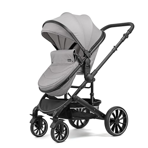 Pixini Neyla Combi Pushchair with Accessories (3-in-1 Set with Baby Seat Black/Black)