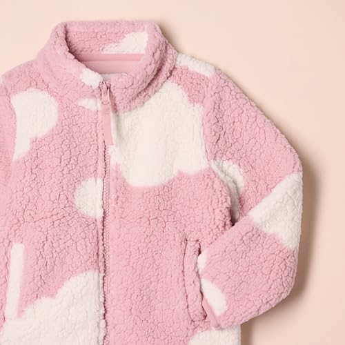 Amazon Essentials Mädchen Sherpa-Fleecejacke mit durchgehendem Reißverschluss