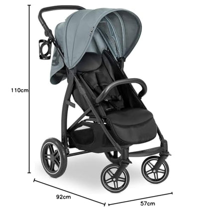 hauck Rapid 4D, Rosa - Kinderbuggy mit Liegefunktion ab Geburt bis 22 kg - UV Schutz 50+ - Klein Zusammenklappbar - Höhenverstellbarer Schieber mit Getränkehalter - Pannensichere Gummi Räder - Meloni2