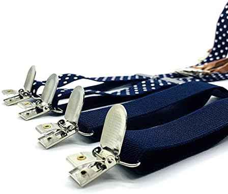 Pack of 2 Children's Braces 4 Clips Y-Shape – 2.5 cm Wide