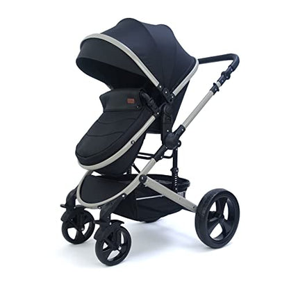 Pixini Neyla Combi Pushchair with Accessories (3-in-1 Set with Baby Seat Black/Black)