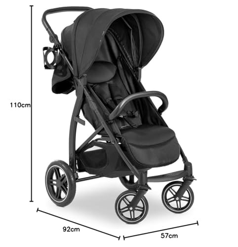 hauck Rapid 4D, Rosa - Kinderbuggy mit Liegefunktion ab Geburt bis 22 kg - UV Schutz 50+ - Klein Zusammenklappbar - Höhenverstellbarer Schieber mit Getränkehalter - Pannensichere Gummi Räder