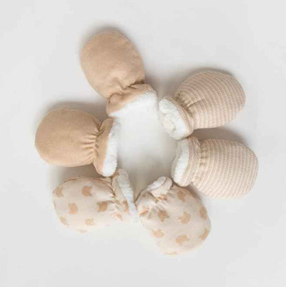 Fäustlinge Baby Neugeboren Kratzfäustlinge Kratzhandschuhe Winter Säuglinge Handschuhe Anti Kratzfäustel Fausthandschuhe Warm Gloves, 0-1 Jahre alt