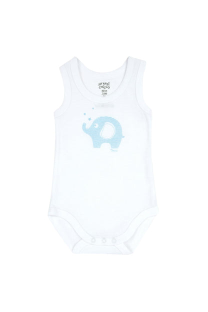 Chicco Unisex Baby Set Ärmellos Bodys aus Baumwolle Body (4er Pack)