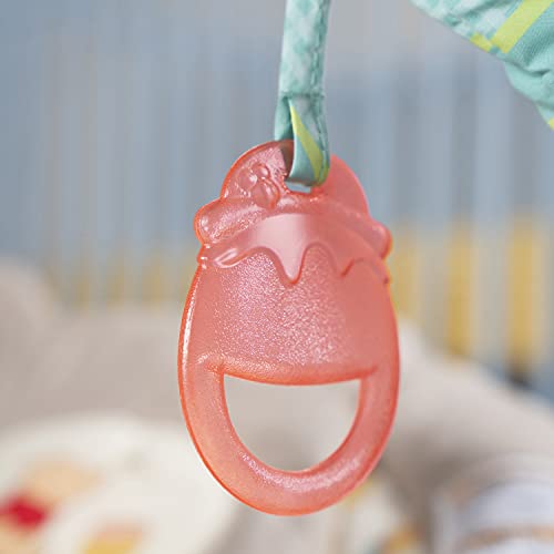Bright Starts, Disney Baby, Winnie the Pooh Babywippe Babyschaukel mit Vibrationen, Automatischer Ausschaltfunktion, Melodien, Lautstärkeregler, Abnehmbarer Kopfstütze und Spielbogen
