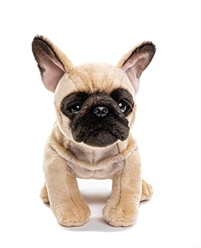 Uni-Toys - Französische Bulldogge (beige) - Ohne Leine - 26 cm (Länge) - Plüsch-Hund - Plüschtier, Kuscheltier