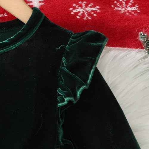 Weihnachtskleid Mädchen Baby Prinzessin Weihnachten Festkleider Partykleid Rundhalsausschnitt Herbst Winter Weihnachtsoutfit Sweatkleid A-Linie Kleinkind Rock Gedruckt Tüll Tutu