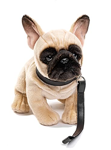 Uni-Toys - Französische Bulldogge (beige) - Ohne Leine - 26 cm (Länge) - Plüsch-Hund - Plüschtier, Kuscheltier