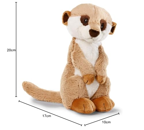 NICI Kuscheltier Erdmännchen 15 cm – Erdmännchen Plüschtier für Mädchen, Jungen & Babys – Flauschiges Stofftier Erdmännchen zum Kuscheln, Spielen und Schlafen – Gemütliches Schmusetier – 46343