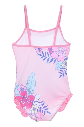 Disney Girls Stitch Swimsuit Rainbow One Piece Swimsuit for Girls Sizes 3 to 8 Years
