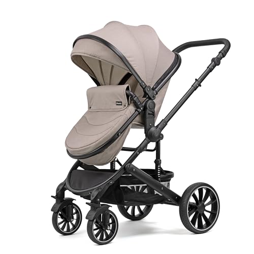 Pixini Neyla Combi Pushchair with Accessories (3-in-1 Set with Baby Seat Black/Black)