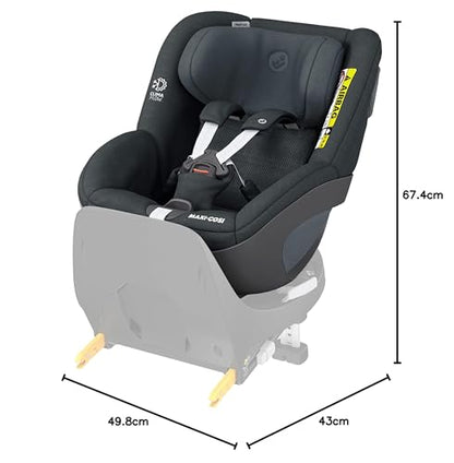 Maxi-Cosi Pebble 360 i-Size Babyschale Drehbar, Neugeborenen Autositz 360 Grad, 0–15 Monate (40–83 cm), Drehung mit einer, ClimaFlow, Easy-In-Gurt, G-CELL Seitenaufprallschutz, Essential Green