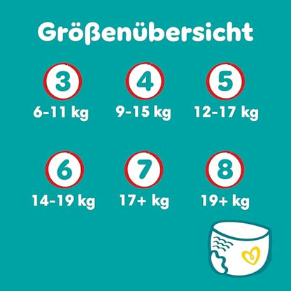 Pampers Baby-Dry Pants Größe 6, 138 Windeln, 13kg-19kg, 360° Passform hilft, Auslaufen zu verhindern
