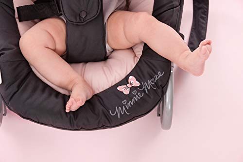 hauck Babywippe Rocky für Babys ab Geburt bis 9 kg, Einhändig Verstellbare Rückenlehne, Schaukelfunktion und Wippfunktion, Leicht Tragbar mit Tragegriff, 3-Punkt-Gurt (Disney Mickey Stars)