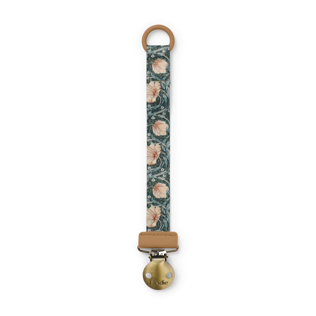 Elodie Details Schnullerkette 2er Pack, aus Stoff und Edelstahl Clip, für Baby Junge und Mädchen, Universal Silikonring, Passend für Alle Schnuller - Powder Pink/Soft Terracotta, Rosa