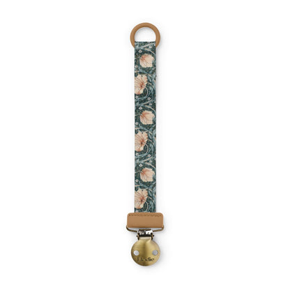 Elodie Details Schnullerkette 2er Pack, aus Stoff und Edelstahl Clip, für Baby Junge und Mädchen, Universal Silikonring, Passend für Alle Schnuller - Powder Pink/Soft Terracotta, Rosa