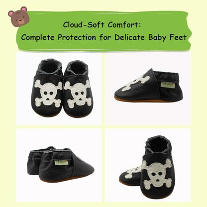 SAYOYO Weiche Leder Babyschuhe für das Laufen und Krabbeln