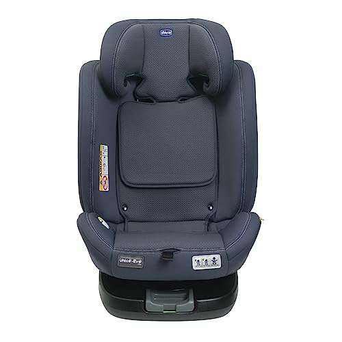 Chicco Unico Evo I-Size, Kindersitz 0-36 Kg, für Kinder von 40 bis 150 cm, homologiert ECE R129/03, Isofix 360° drehbar und neigbar, Gruppe 0+/1/2/3 von 0 bis 12 Jahren, Schwarz