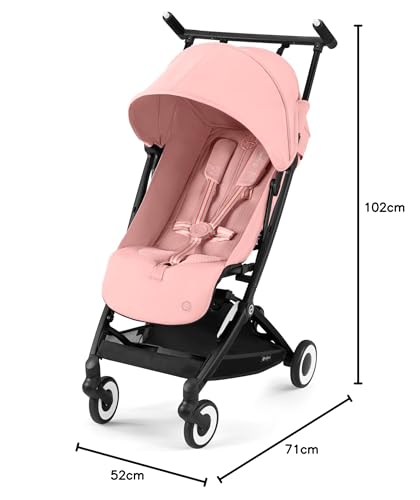 CYBEX Gold Pushchair Dragonfly with One-Pull Harness, From Approx. 6 Months to 4 Years (max. 22 kg), Ultralight (Only 6 kg), Fog Gray (Grey with Silver Frame) 