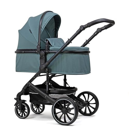 Pixini Neyla Combi Pushchair with Accessories (3-in-1 Set with Baby Seat Black/Black)