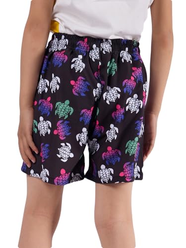 CALBOUNT Boys' Swimming Shorts Printed Quick Dry Swim Shorts with Inner Shorts 