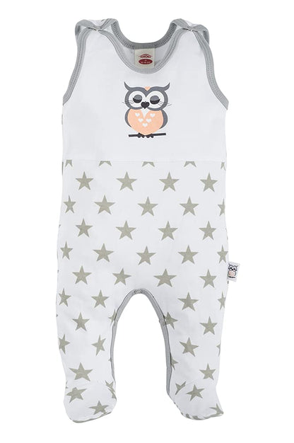 Makoma Baby Erstausstattung Strampler-Set mit Langarmshirt für Säuglinge & Neugeborene Jungen und Mädchen (50 – 74)