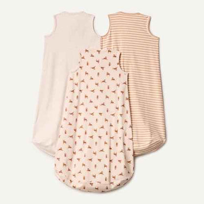 Amazon Essentials Unisex Baby Cotton Sleeping Bag Wearable Blanket 3 Pack