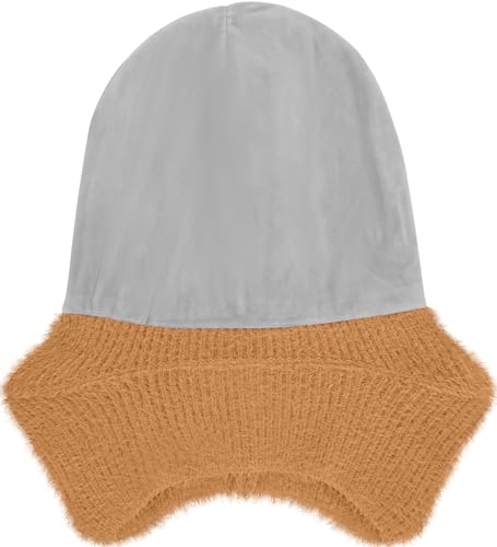 ATNKE Kinder LED Beleuchtete Ohrenklappen Mütze mit Licht,USB Wiederaufladbare 4 LED Laufmütze Stirnlampe Winter Warm Fleece Gefüttert Strick Mütze Geschenke für Jungen und Mädchen