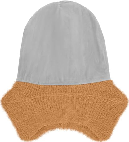ATNKE Kinder LED Beleuchtete Ohrenklappen Mütze mit Licht,USB Wiederaufladbare 4 LED Laufmütze Stirnlampe Winter Warm Fleece Gefüttert Strick Mütze Geschenke für Jungen und Mädchen