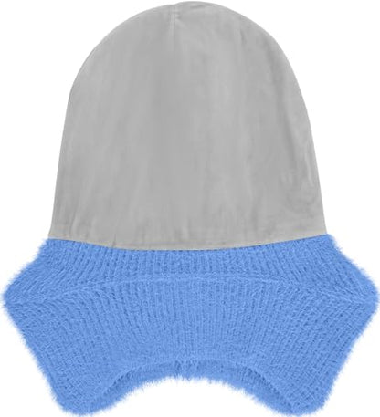 ATNKE Kinder LED Beleuchtete Ohrenklappen Mütze mit Licht,USB Wiederaufladbare 4 LED Laufmütze Stirnlampe Winter Warm Fleece Gefüttert Strick Mütze Geschenke für Jungen und Mädchen