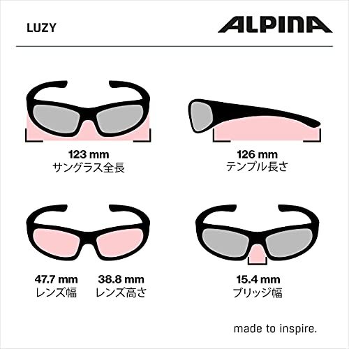 ALPINA LUZY - Verspiegelte und Bruchsichere Sonnenbrille für Kinder, ideal für Alltag und Outdoor, mit UV-A-, B- & -C-Schutz