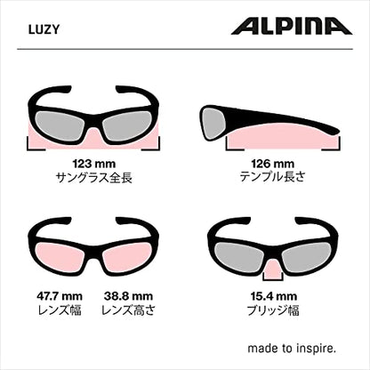 ALPINA LUZY - Verspiegelte und Bruchsichere Sonnenbrille für Kinder, ideal für Alltag und Outdoor, mit UV-A-, B- & -C-Schutz