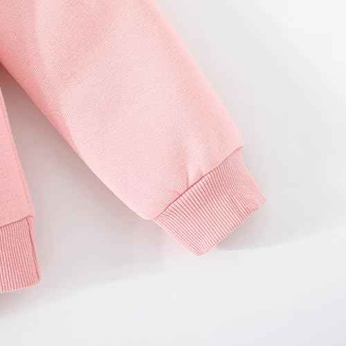 Balkorith Girls' Heart Pullover Cotton Children's Valentine's Day Sweatshirt Crew Neck Long Sleeve Winter Clothing Tops 2-7 Years