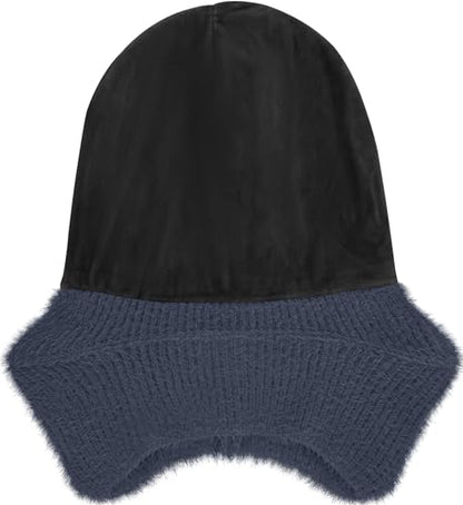 ATNKE Kinder LED Beleuchtete Ohrenklappen Mütze mit Licht,USB Wiederaufladbare 4 LED Laufmütze Stirnlampe Winter Warm Fleece Gefüttert Strick Mütze Geschenke für Jungen und Mädchen