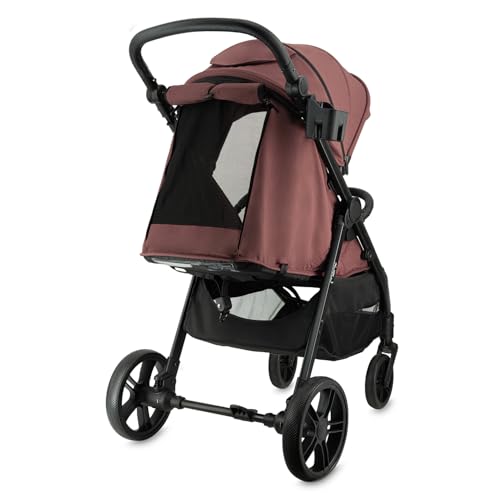 MoMi Kinderbuggy CLARA, Kinderwagen ab dem 6. Lebensmonat, bis 22 kg Körpergewicht, 5-Punkt-Sicherheitsgurt, Fußsack, Getränkehalter, Einkaufskorb, Wickeltasche, Insekten- und Regenschutz