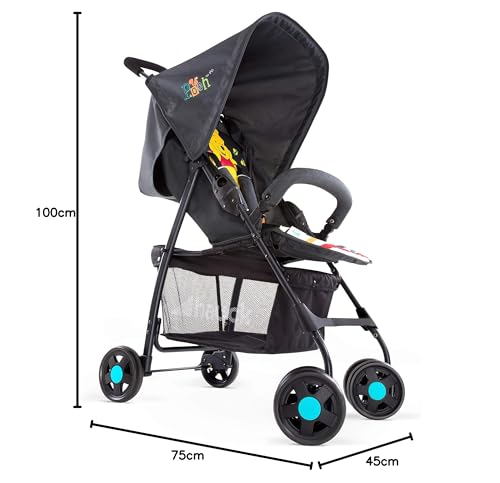 Hauck Lightweight Stroller up to 18 kg with reclining function from birth, small foldaway, sun canopy, large basket