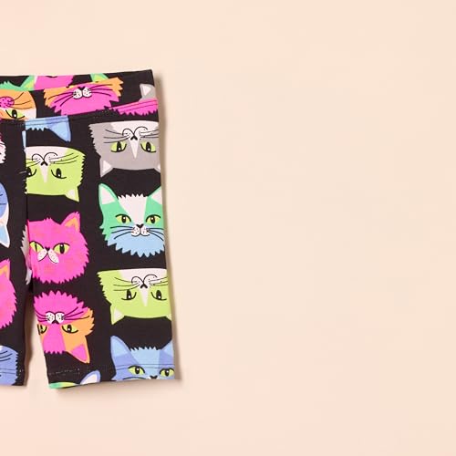 Amazon Essentials Mädchen Midi-Radshorts (Früher Spotted Zebra), 5er-Pack