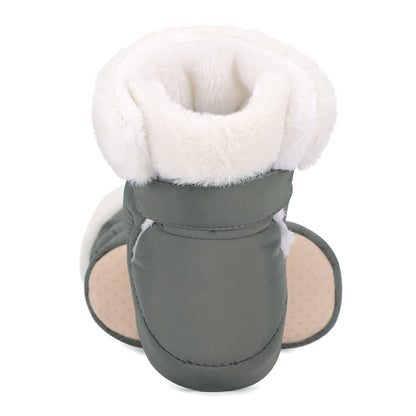 LACOFIA Baby Boys Girls Winter Shoes Baby Winter Boots with Non-Slip Soft Sole Crawling Shoes