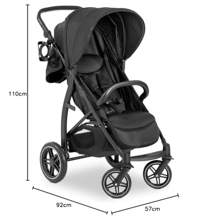 hauck Rapid 4D, Rosa - Kinderbuggy mit Liegefunktion ab Geburt bis 22 kg - UV Schutz 50+ - Klein Zusammenklappbar - Höhenverstellbarer Schieber mit Getränkehalter - Pannensichere Gummi Räder - Meloni2