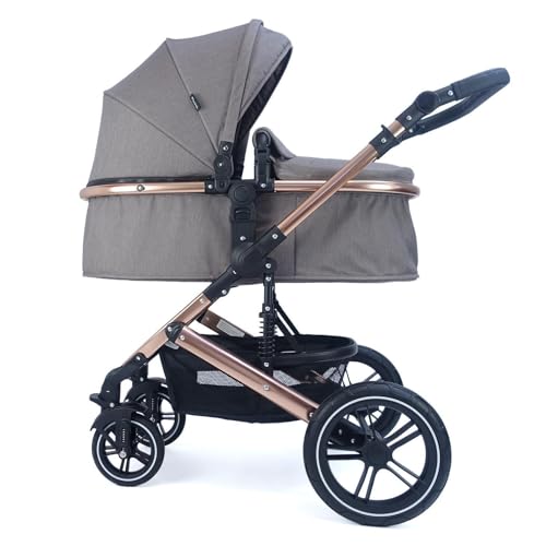 Pixini Neyla Combi Pushchair with Accessories (3-in-1 Set with Baby Seat Black/Black)