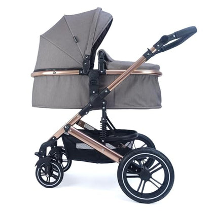 Pixini Neyla Combi Pushchair with Accessories (3-in-1 Set with Baby Seat Black/Black)