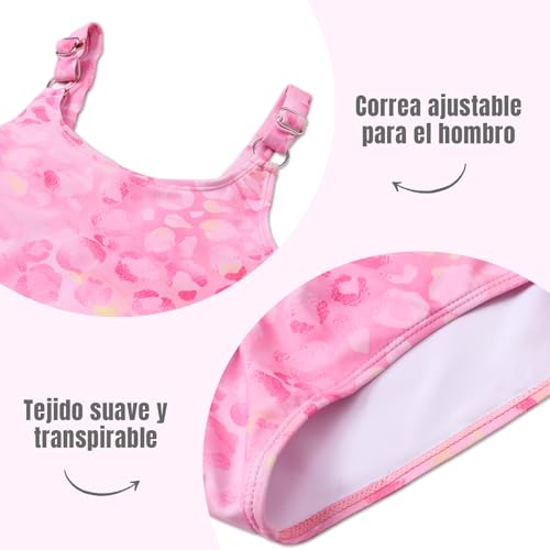 Ewbob Badeanzug für Mädchen Komfort Kinder Einteiliger Bademode Elastische Mädchen Schwimmanzug Quick-Dry Badeanzug