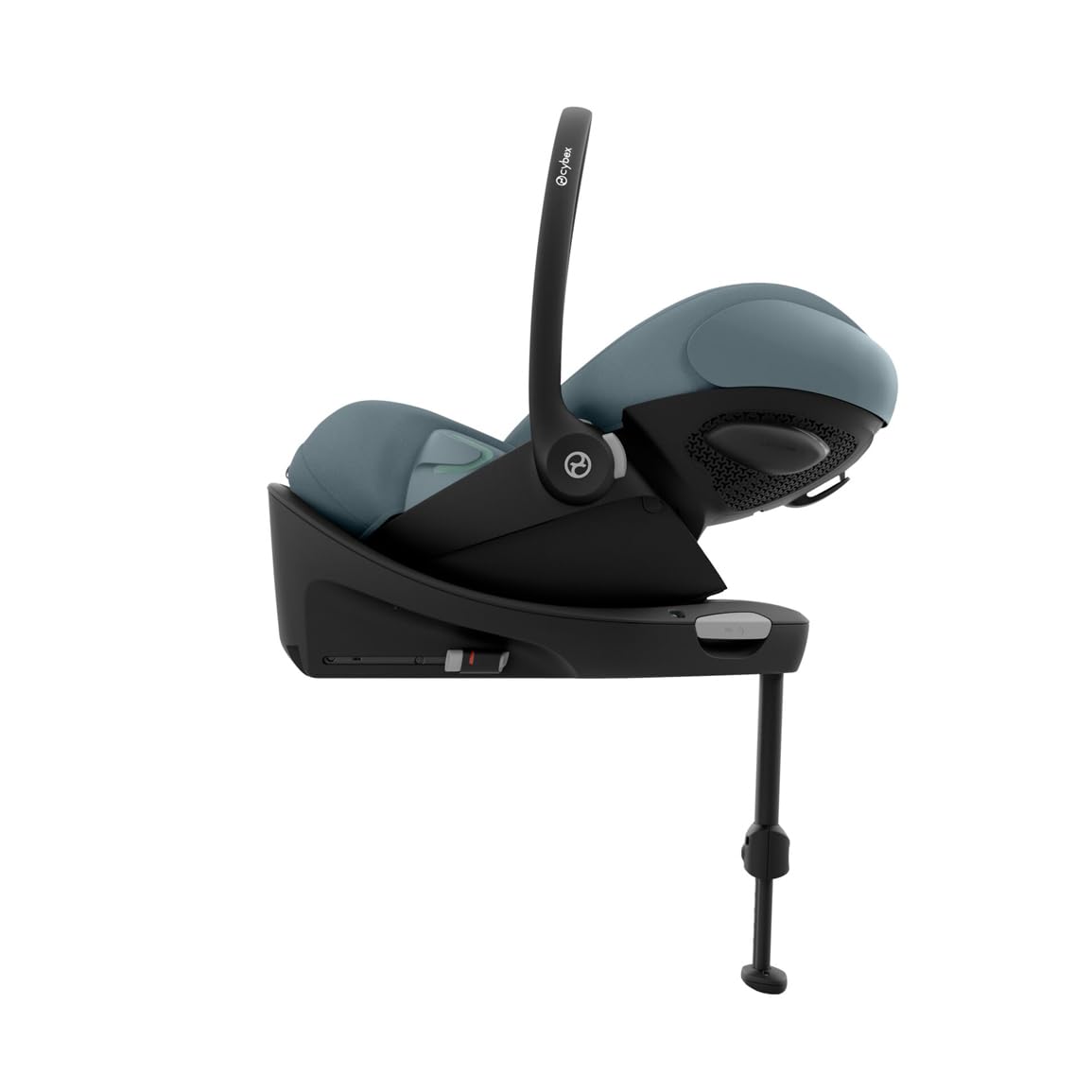CYBEX Gold Babyschale Cloud G i-Size Comfort, Inkl. Neugeboreneneinlage, Ab Geburt bis ca. 24 Monate, Für Kinder ab 40 cm bis 87 cm, Max. 13 kg, Moon Black - Meloni2