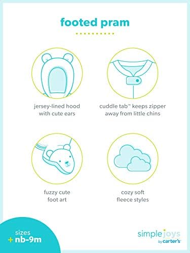 Simple Joys by Carter’s Baby Girls‘ Kapuzenpullover mit Sherpa-Linter Säuglings- und Kleinkind-Oberbekleidungsjacken