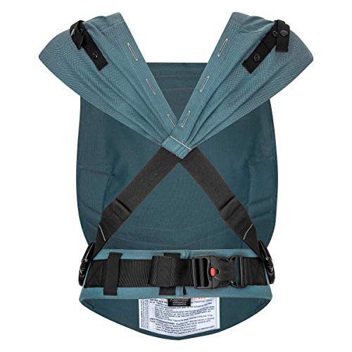 Hoppediz Babytrage Primeo, für Neugeborene ab Geburt, Bauchtrage, Rückentrage, 100% Bio-Baumwolle, Djerba