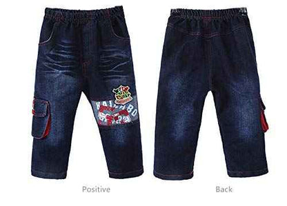 Yao 1T-5T Kleinkind Jungen Kleidung, Herbst Baby Boy 3-teiliges Bekleidungsset, Denim-Weste Baumwolle Hoodies Jeans für Kinder