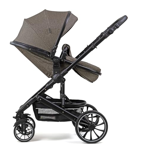 Pixini Neyla Combi Pushchair with Accessories (3-in-1 Set with Baby Seat Black/Black)
