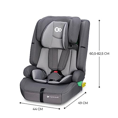 Kinderkraft SAFETY FIX 2 I-SIZE 76-150 cm Kindersitz 9-36 kg, Kinderautositze mit isofix, Einstellung der Kopfstütze, spezielle Sicherheitssysteme, 5 punkt gurte, Einsatz im set, Schwarz - Meloni2