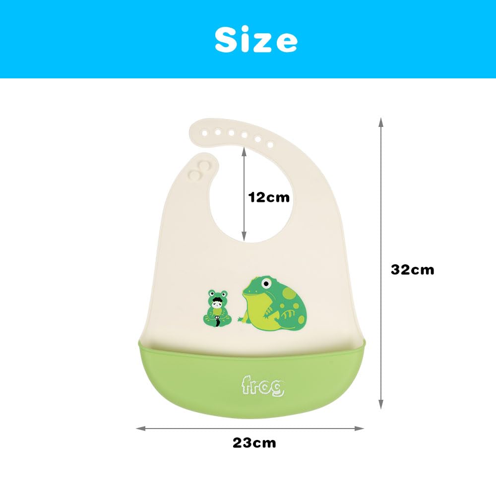Vicloon Silikon Baby Lätzchen, 2 Stück Baby Lätzchen mit Auffangschale, BPA Frei, Einfache Reinigung, Wasserdicht Silikon-lätzchen für Jungen Mädchen, Kaninchen-Einhorn（Rosa）